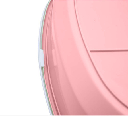 KUWETA DLA KOTA OTWARTA Z RAMKĄ NA ŻWIREK + ŁOPATKA GRATIS Różowa 47.4x39.6x13.9cm