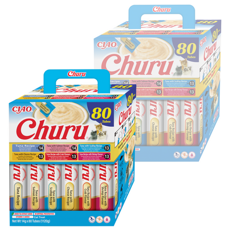 Inaba Cat Churu 160x14g (2240g) Kremowy Przysmak Dla Kota Pasta Mix z Tuńczykiem