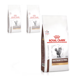 Royal Canin Veterinary Gastrointestinal Hairball 3x400g Sucha Karma Dla Kotów Ułatwiająca Usuwanie Kul Włosowych