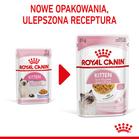 Royal Canin FHN Kitten Instinctive 12x85g Karma Mokra W Galaretce Dla Kociąt Do 12 Miesiąca Życia