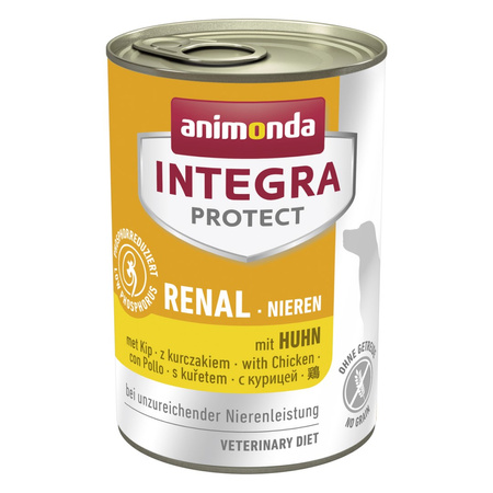 Animonda Integra Protect Nieren 12x400g Mokra Karma z Kurczakiem Dla Psów z Niewydolnością Nerek