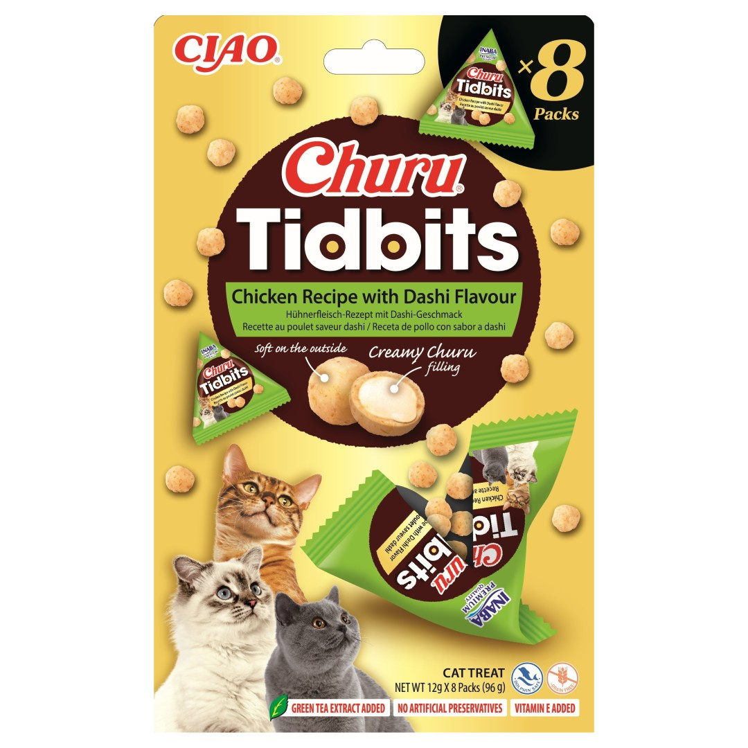Inaba Cat Churu Tidbits Przysmak Dla Kota Z Kurczakiem O Smaku Bulionu Dashi
