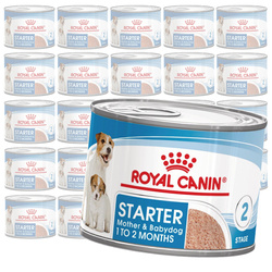 Royal Canin Starter Mousse Mother & Babydog 24x195g Karma Mokra Mus Dla Suk W Czasie Ciąży Laktacji I Szczeniąt