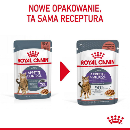 Royal Canin Appetite Control Care Karma Mokra W Sosie Dla Kotów Domagających Się Jedzenia 24x85g