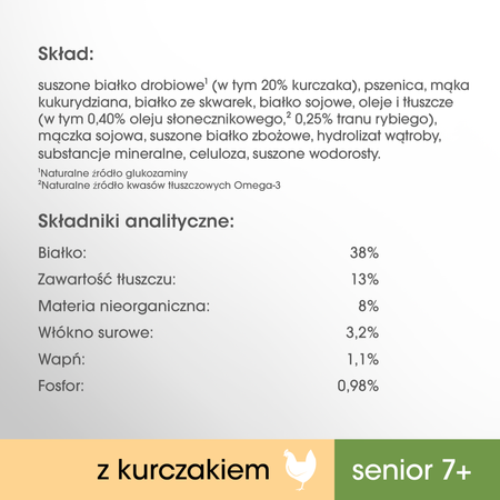 PERFECT FIT Senior 7+ 750g Sucha Karma Dla Kota Starszego Bogata w Kurczaka