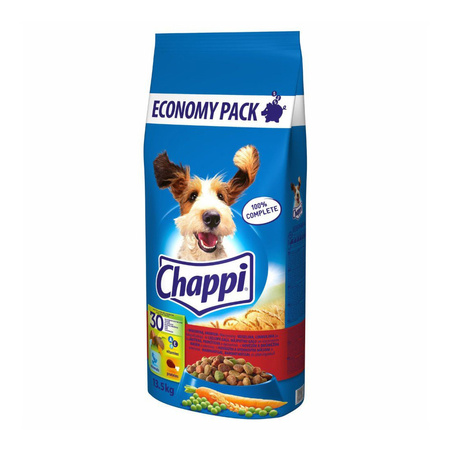 Purina Darling Wołowina Kurczak z Warzywami 15kg + Chappi z Drobiem i Wołowiną 13,5kg Sucha Karma dla Psa