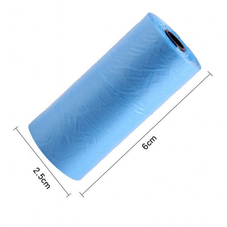 WORKI WORECZKI NA PSIE ODCHODY Mix kolorów 20 ROLEK = 300 szt.