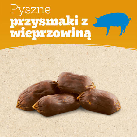 Pedigree Ranchos Sausages 7x60g Naturalny Przysmak dla Psa Z Wieprzowiną I Soczystymi Jabłkami