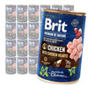 Brit Premium by Nature Adult Mokra Karma Dla Psa Kurczak Z Sercami 24x400g