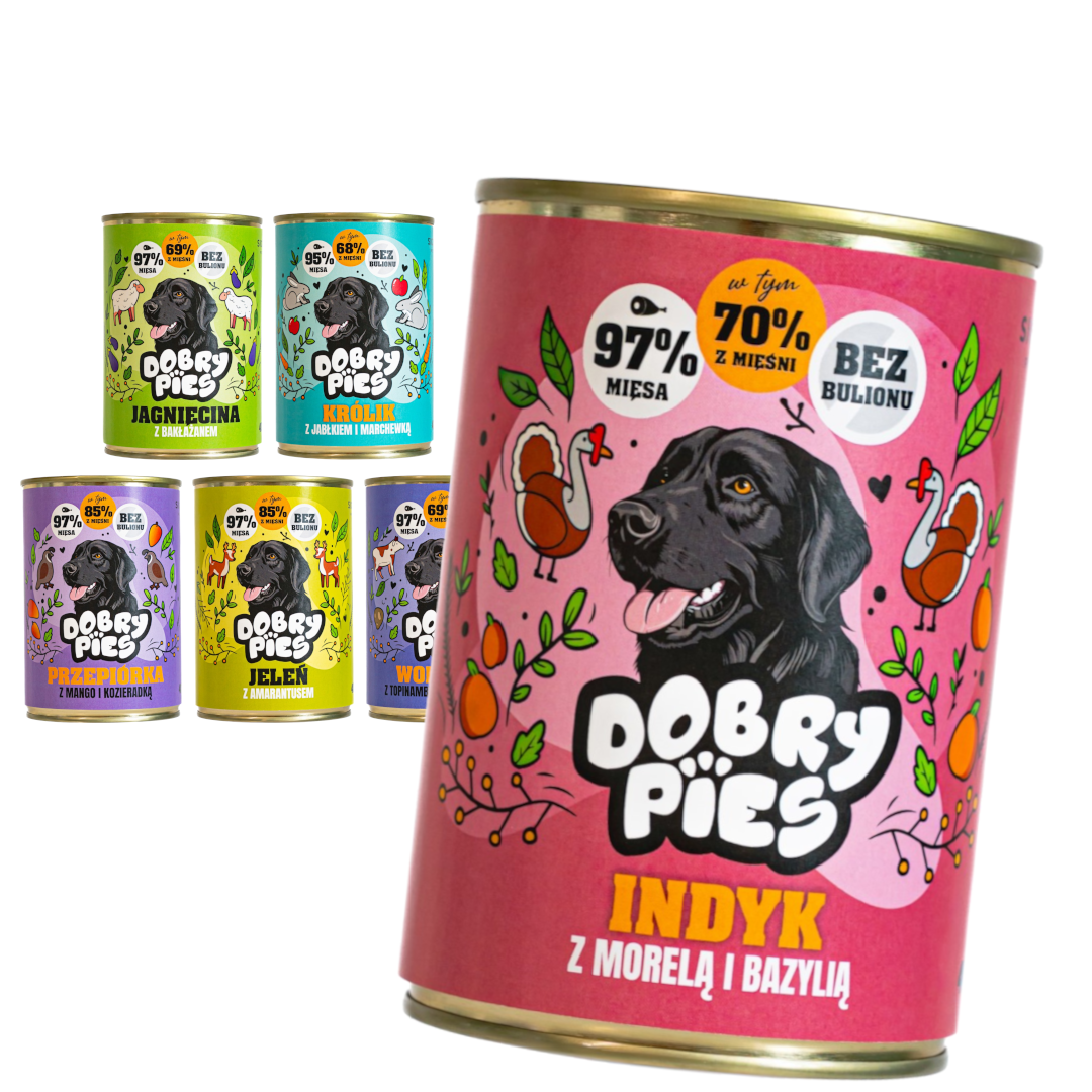Dobry Pies Mokra Karma Dla Dorosłych Psów Wszystkich Ras Mix 6 Smaków
