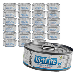 Farmina Vet Life Hypoallergenic Pork & Potato 24x85g Hipoalergiczna Mokra Karma Dla Kota z Wieprzowiną