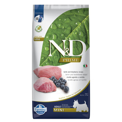 Farmina N&D Dog Prime Adult Mini 7kg Sucha Karma Dla Dorosłych Psów Małych Ras Z Jagnięciną I Borówką
