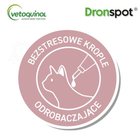 Dronspot Krople Odrobaczające Dla Małych Kotów O Wadze 0,5kg-2,5kg Na Robaki I Pasożyty 2 Pipety