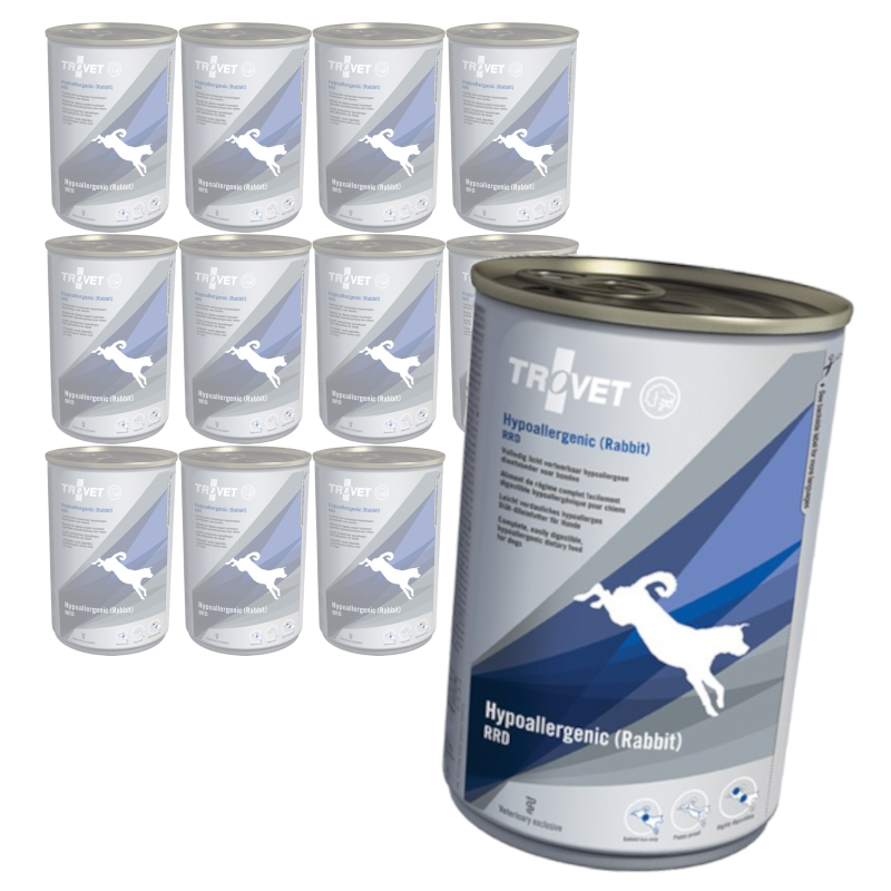 Trovet Hypoallergenic RRD Rabbit Lekkostrawna Mokra Karma Z Królikiem Dla Psów Z Nadwrażliwością Pokarmową
