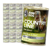 John Dog Country Line Mokra Karma Dla Dorosłych Psów Dzik Z Wołowiną 24x400g