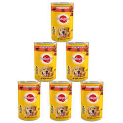 PEDIGREE Adult puszka 6x 1200g - Mokra Karma dla Psów z Wołowiną w Galaretce