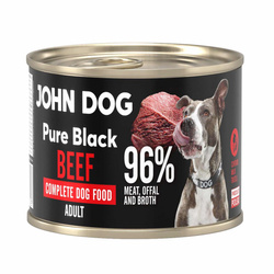 John Dog Pure Black Beef Adult 200g Mokra Karma Dla Psa Z Wołowiną