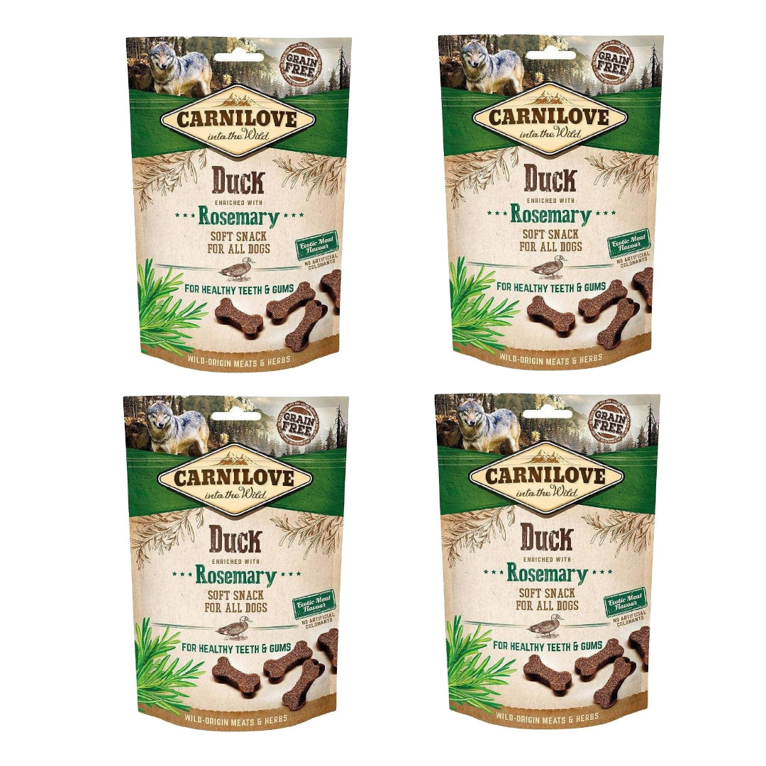 Carnilove Semi Moist Snack Duck Enriched with Rosemary 4x200g Przysmak Dla Psa Kaczka Z Rozmarynem