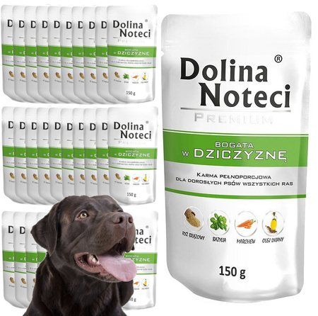 Mokra Karma Dla Psa Dolina Noteci Premium Bogata W Dziczyznę Saszetka 30x150g