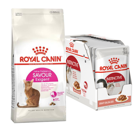 Royal Canin Exigent Savour 10kg + Instinctive 12x85g Karma Dla Wybrednych Dorosłych Kotów