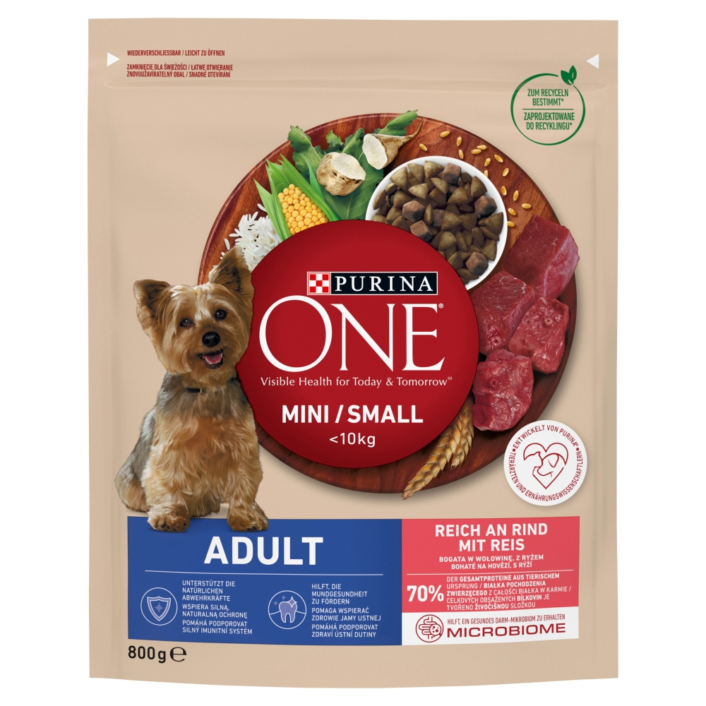 Purina One Mini Adult Sucha Karma Dla Psów Małych Ras