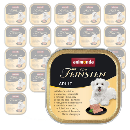 Animonda Vom Feinsten Mokra Karma Dla Psa 22x150g Z Wołowiną I Ziemniakami