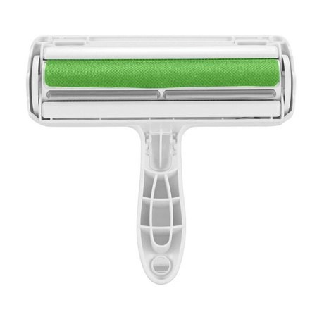 Uniwersalna szczotka do usuwania sierści dla psa kota kanapy ubrań 19.5x18 cm Zielona