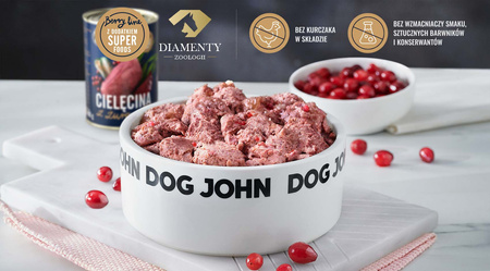 John Dog Berry Line Cielęcina Z Żurawiną 12x800g Mokra Karma Dla Dorosłych Psów