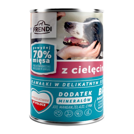 Frendi Mokra Karma Dla Psa 12x400g Kawałki W Sosie Z Cielęciną