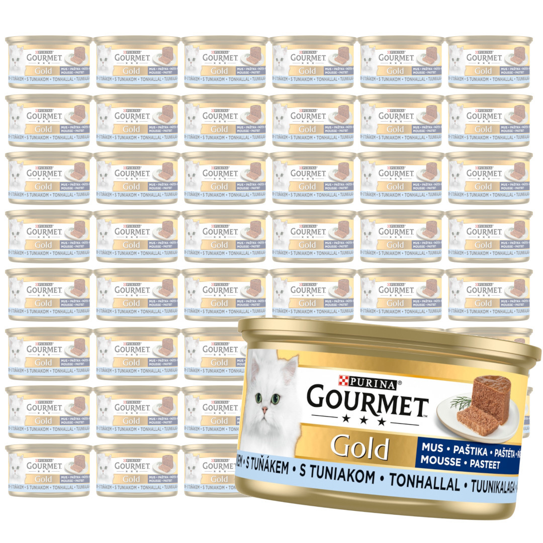 Purina Gourmet Gold Mus z Tuńczykiem 48x85g Mokra Karma Dla Kota