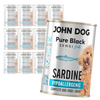 John Dog Pure Black Adult Sensi Fish 12x400g Hipoalergiczna Mokra Karma Z Sardynką Dla Psów Z Wrażliwym Układem Pokarmowym