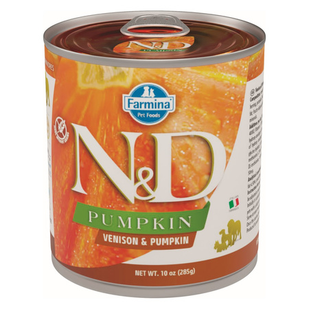 Farmina N&D Dog Venison Pumpkin 12x285g Mokra Karma Dla Dorosłych Psów Z Jeleniem i Dynią