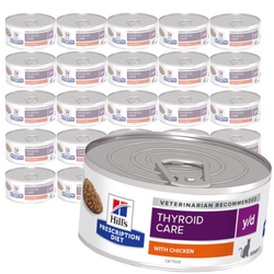 Hill's Prescription Diet y/d Thyroid Care 24x156g Dietetyczna Mokra Karma Dla Kota Wsparcie Zdrowia Tarczycy