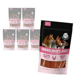 PetRepublic Przysmak Dla Psa 6x100g Suszone Piersi Z Kurczaka