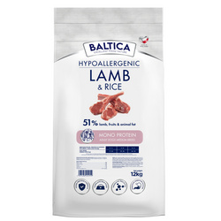 Baltica Adult Jagnięcina z Ryżem M 12kg Hipoalergiczna Sucha Karma Dla Psów Średnich Ras