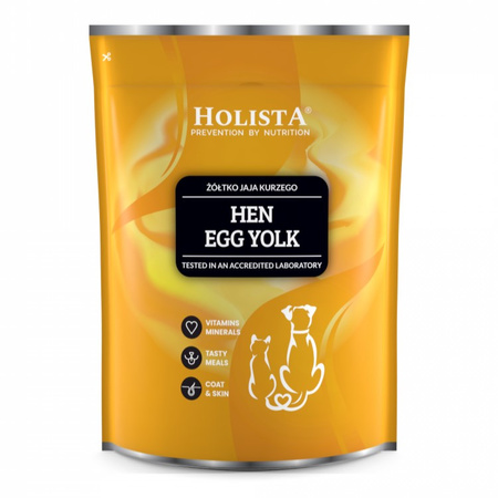 Holista Egg Yolk Sproszkowane Żółtko Jaj 500g Wsparcie Wątroby Trzustki Układu Nerwowego Dla Psa i Kota