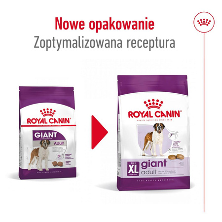 Royal Canin Giant Adult 15kg Karma Sucha Dla Psów Dorosłych Od 18/24 Miesiąca Życia Ras Olbrzymich