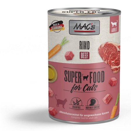 MAC's Cat Mokra Karma Dla Kota Mix Smaków 12x400g Cielęcina Indyk Wołowina Jagnięcina Łosoś Kurczak