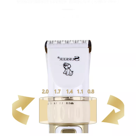 Surker Bezprzewodowa Maszynka Do Strzyżenia Krótkich I Długich Włosów Dla Psów I Kotów