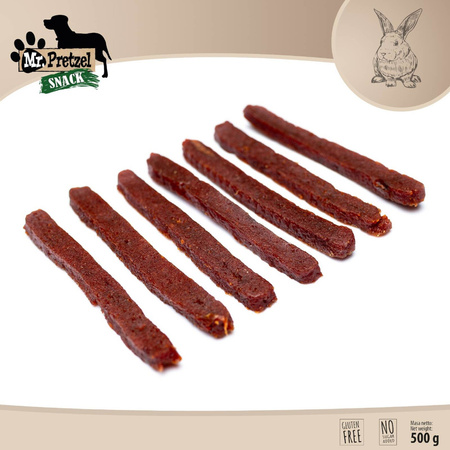 Mr. Pretzel Przysmak Dla Psa Miękkie Paski Z Królika 500g