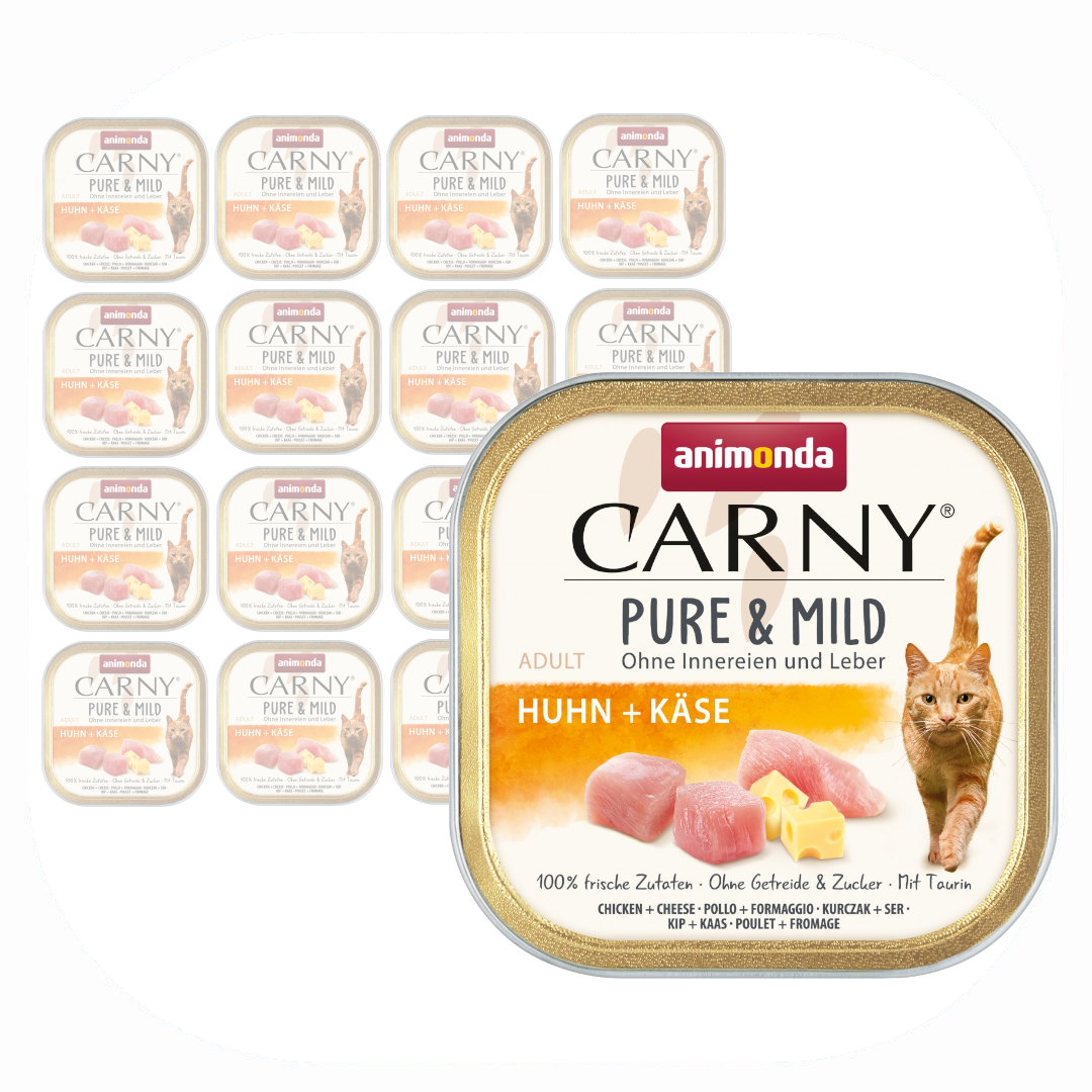 Animonda Carny Pure & Mild 16x100g Mokra Karma Dla Kota Z Kurczakiem I Serem