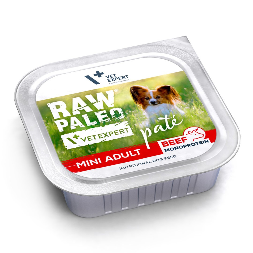 Raw Paleo Pate Mini Adult Beef Mokra Karma Dla Psa