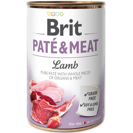 Brit Pate&Meat Mokra Karma Dla Psów Mix Smaków 12x400g Wołowina Królik Jagnięcina Kurczak Kaczka Łosoś