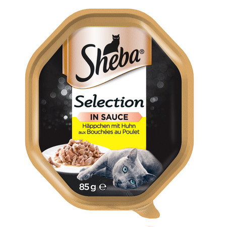 SHEBA Selection z Kurczakiem 44x 85g - mokra karma sos dla kotów