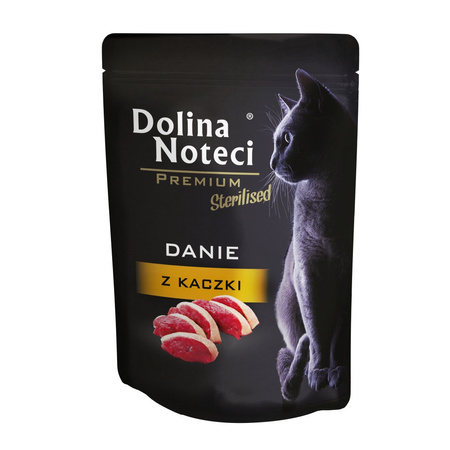 Dolina Noteci Sterilised Danie z Kaczki 85g Mokra Karma Dla Kotów Sterylizowanych