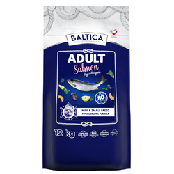Baltica Adult XS/S 12kg Hipoalergiczna Sucha Karma Z Łososiem Dla Psów Miniaturowych i Małych Ras