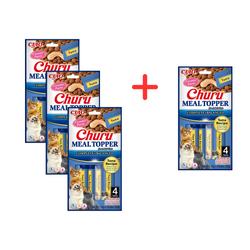 Inaba Cat Meal Topper 4x56g Kremowy Przysmak Dla Kota Pasta z Tuńczykiem 3+1 GRATIS