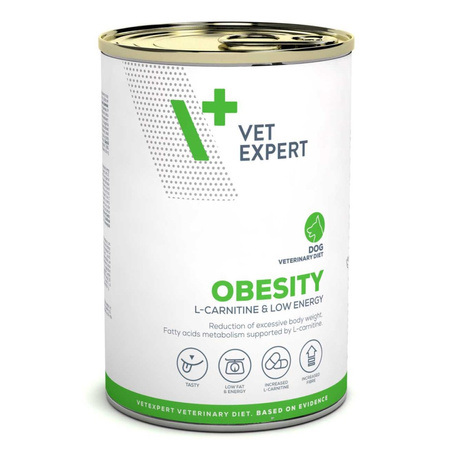 Vet Expert Obesity Mokra Karma Weterynaryjna Dla Psa Kurczak Z Jagnięciną 12x400g Redukcja Masy Ciała