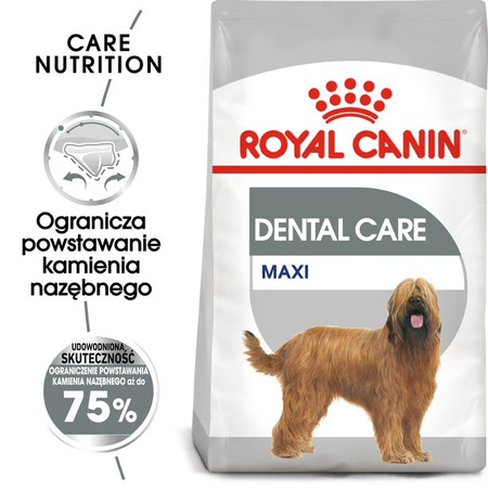 Royal Canin CCN Maxi Dental Care 9kg Karma Sucha Dla Psów Dorosłych Ras Dużych Redukująca Powstawanie Kamienia Nazębnego