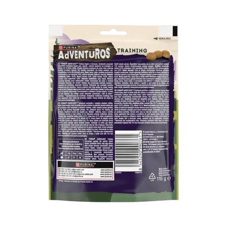 Purina Adventuros Training Przysmak Treningowy Dla Psa Z Dziczyzną 115g